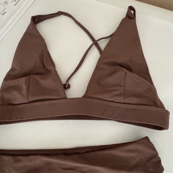 Brown Triangle Bikini Set - Picture 3 of 3